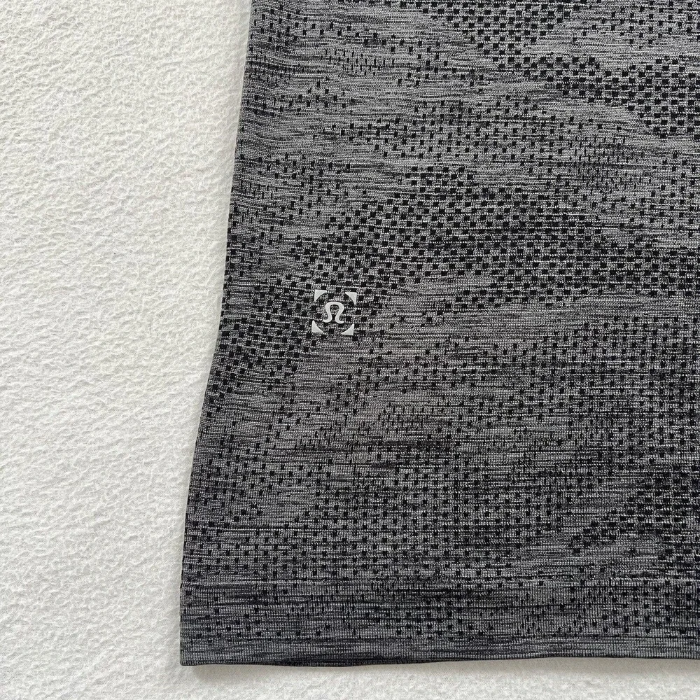 Lululemon Men Black Anchor Gray Camo Mesh Metal Vent Tech Long Sleeve Shirt XL - Picture 8 of 11